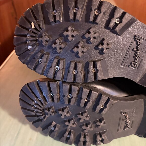 Mens Solovair Gripfast Black 14 Eye Steel Toe Capped Derby Boots UK 10 US 11 - Picture 11 of 14